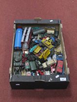 Over Fifty Original Diecast Vehicles by Dinky, Corgi, Matchbox and Others, all playworn, damaged.
