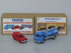 Two PROMOD Collectors White Metal Models. #390 Ford D Tanker 'Milk Marketing Board', #332 HA Van '