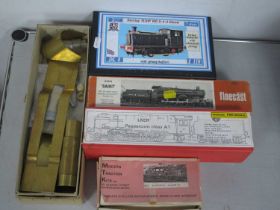 Five Locomotives Boxed Kits, comprising, a Firmco all brass class V2 'O' Gauge/7mm 2-6-2 "Green