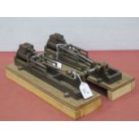 A Horizontal Twin Cylinder Steam Engine, currently a build in progress requiring a flywheel and