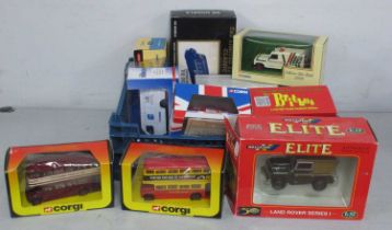 Twelve Diecast Model Vehicles by Corgi, Britains, Siku and Other, including Britains 1:32 #00174