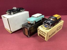 Three 1:43rd Scale White Metal Model Cars. Comprising of Ashton Models Buick Job Showcar, Brooklin