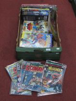 Approximately Ninety Comic Books and Comic Annuals by Marvel, DC, Universal City Studios etc, to