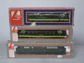 Three Lima 'OO' Gauge/4mm Boxed Diesel Locomotives; two class 55 Co-Co "Meld" R/No D9003 and "The