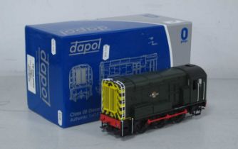 A Dapol 'O' Gauge/7mm Ref No 9U 7D-008-009U Class 08 0-6-0 Diesel Shunter, BR green (No R/No).