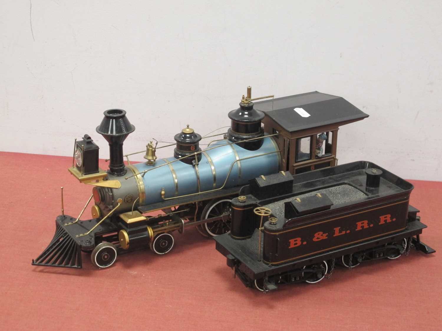 A Bachmann 'G' Gauge Unboxed U.S.A Outline 4-4-0 'Old Timer' Wood Burning Steam Locomotive with