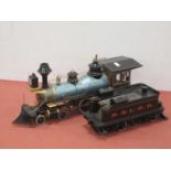 A Bachmann 'G' Gauge Unboxed U.S.A Outline 4-4-0 'Old Timer' Wood Burning Steam Locomotive with