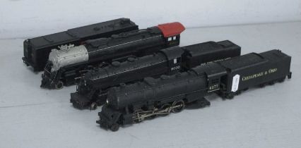 Three 'HO' Gauge U.S.A Outline Steam Locomotives, comprising a Bachmann Northern 4-8-4 with