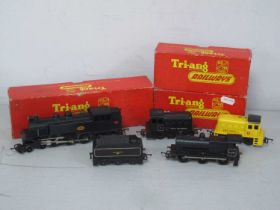 Three Triang 'OO' Gauge/4mm Boxed Locomotives, comprising Ref No 56 4-6-4 tank steam locomotive, "