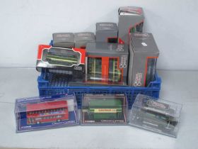 Fourteen 1:76th Scale Diecast Model Buses by Corgi 'The Original Omnibus Company' to include #