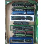 Nine 'OO'Gauge/4mm Steam Tender Locomotives for Spares or Repair, comprising Trix A4 - wired