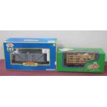 Two "G" Gauge Items of Boxed Rolling Stock, a Lehmann Ref No 94061 cattle wagon (with two cows)