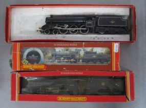 Three Hornby 'OO' Gauge/4mm Boxed Steam Locomotives; consisting of Ref No R859 4-6-0 black 5 BR