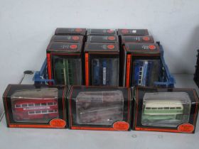 Twelve 1:76th Scale Diecast Model Buses by EFE to include #15609 Routemaster 'Mansfield & District',