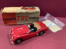 1:18 Scale Plastic Electric Model of a TR2 Sports by Victory Models, body appears complete and