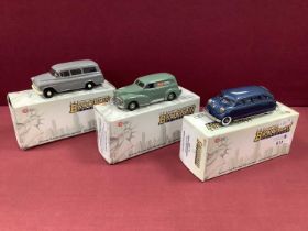 Three Brooklin Models 1:43rd Scale White Metal Model Vehicles comprising of #BRK.78 1936 Stout