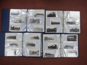 Approximately 1000 Railway Photographs, all black and white contained in four albums, all steam