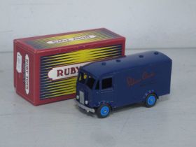A Ruby Toys Albion Van 41 White Metal Model, 'Silver Cross Baby Coaches', Certified No. 10 / 100,