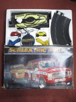 1970's Scalextric Set, 300 with two 1275 SGT Minis, playworn, boxed.