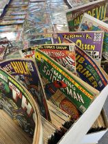 Approximately Five Hundred and Fifty American Comics.1960's Silver Age to Modern by Marvel, DC and