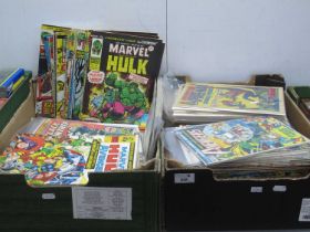 Approximately 215 Comic Books, predominantly by Marvel to include Spider-Man comics weekly #2, #