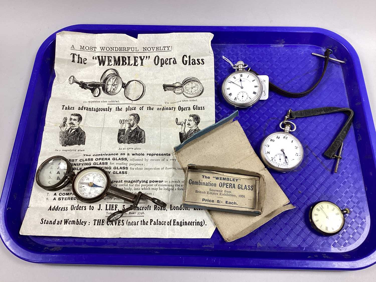 A Hallmarked Silver Cased Openface Pocket Watch, together with another hallmarked silver cased