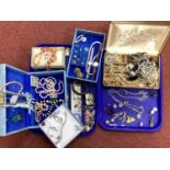 A Mixed Lot of Assorted Costume Jewellery, including bead necklaces, diamanté, bangles, dress rings,