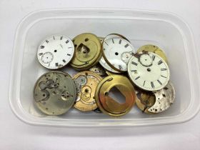 Pocket Watch Dials / Movements, etc (spares / repairs).