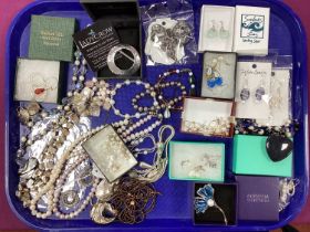 A Mixed Lot of Assorted Costume Jewellery, including fresh water pearl necklaces and earrings,
