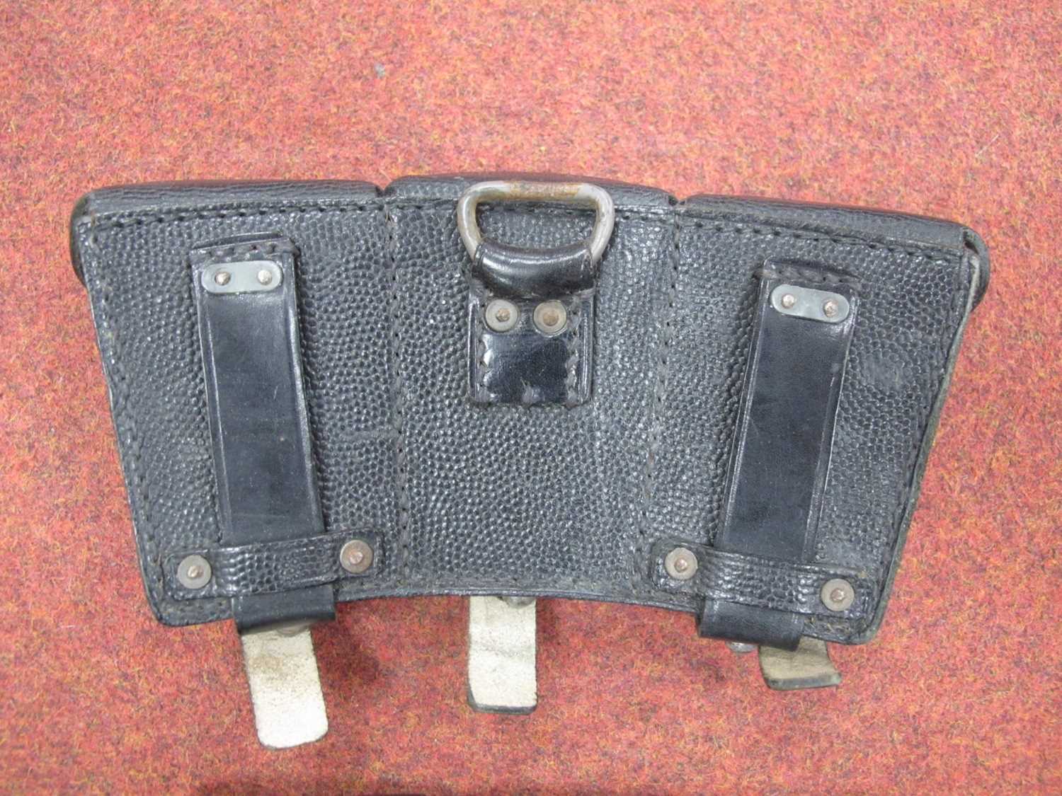 WW2 German Army K98 leather ammunition pouches (2). Due to the nature of these items we politely - Bild 4 aus 4