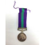 British General Service Medal with Malaya Clasp, including ribbon and box awarded to 22139881 Pte