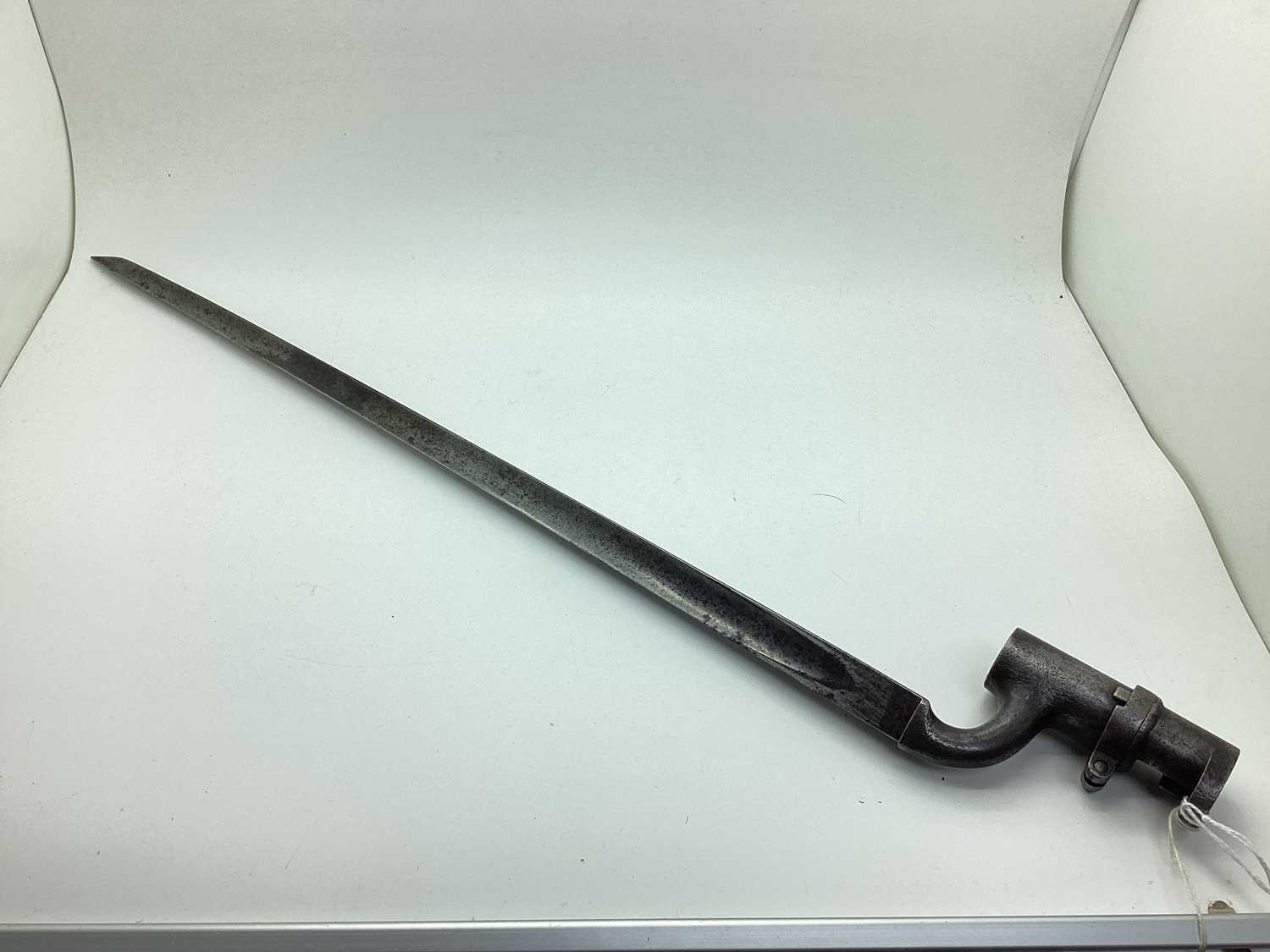 British Enfield Pattern 1853 Socket Bayonet, bayonet marked with manufacturer 'Reeves' and other