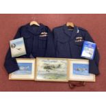 Two RAF Dress Uniforms (Jacket/Trousers) Formerly worn by the WWII Fighter Pilot Veteran F/O A