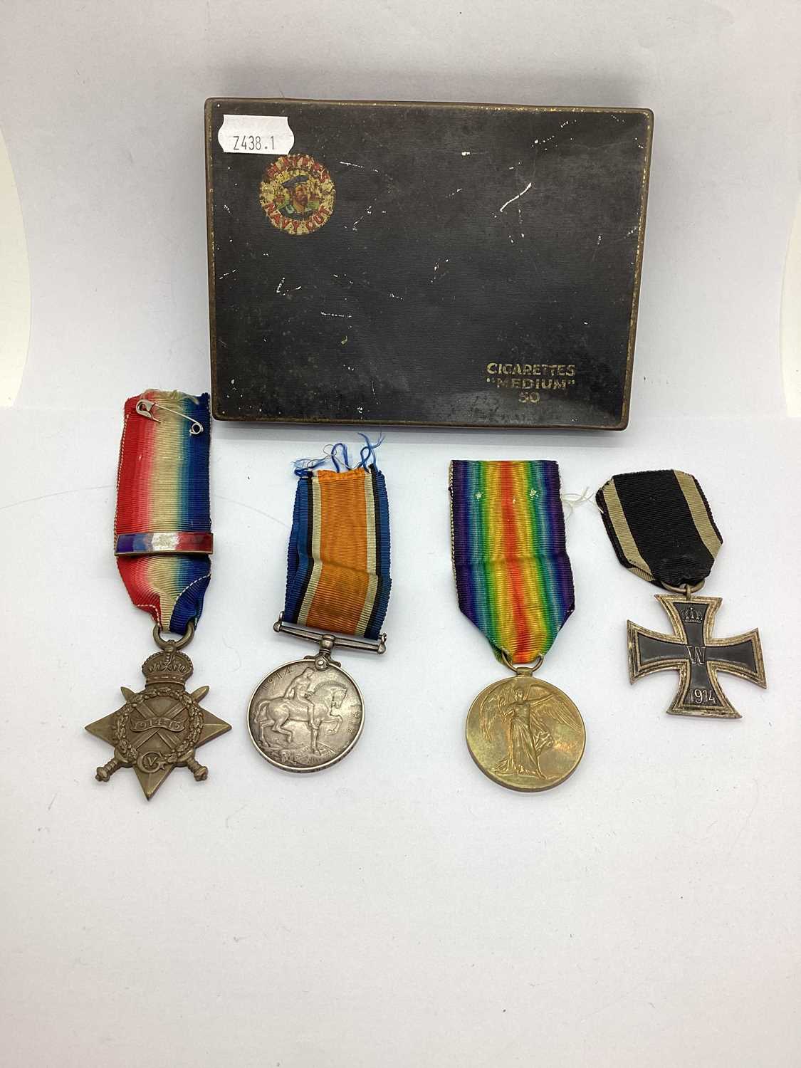 WWI Trio of British Medal, comprising 1914-15 Star awarded to 38970 GNR W S Aylett RFA, British