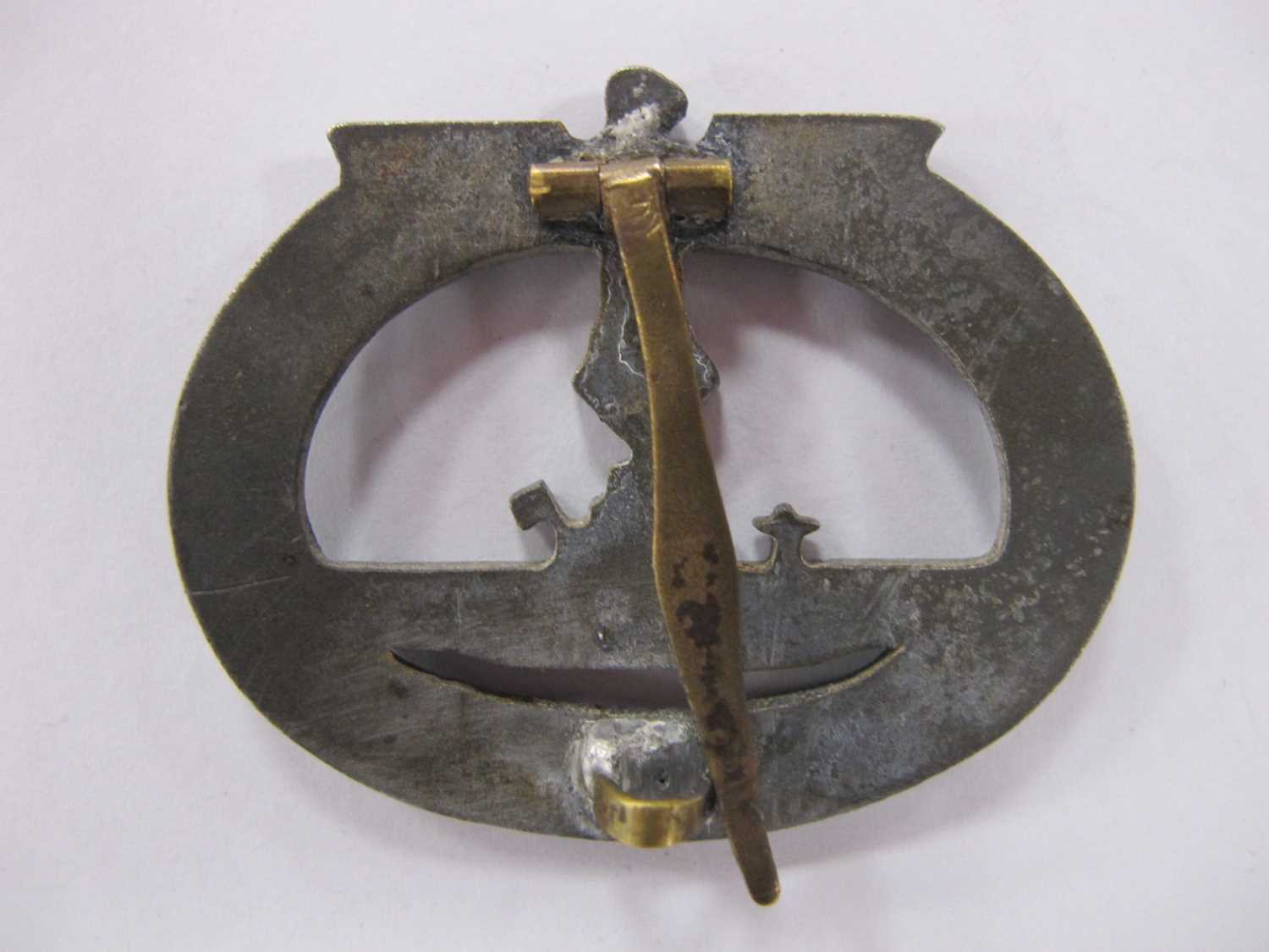 WWII Third Reich German Kriegsmarine U Boat War Badge. Due to the nature of these items we - Image 4 of 8