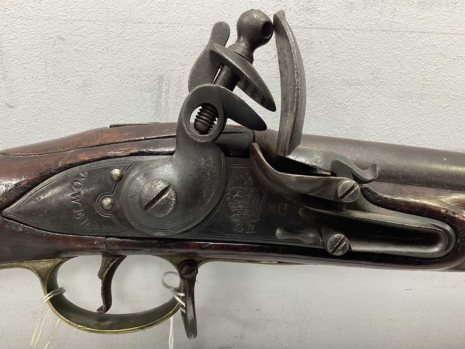 British India Pattern Circa 1810 'Brown Bess' Flintlock Musket, marked 'Tower' with 'GR' crown - Image 3 of 17