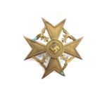 Spanish Civil War Third Reich German Spanish Cross In Bronze, badge awarded to Non Combantants