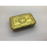 WWI Princess Mary 1914 brass gift tin.