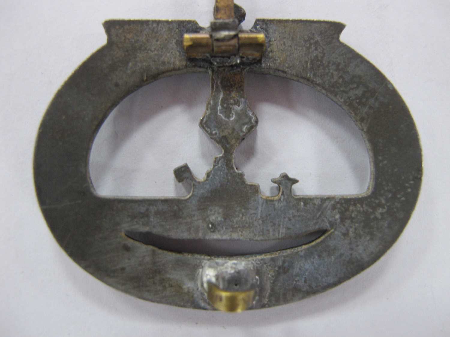 WWII Third Reich German Kriegsmarine U Boat War Badge. Due to the nature of these items we - Image 3 of 8