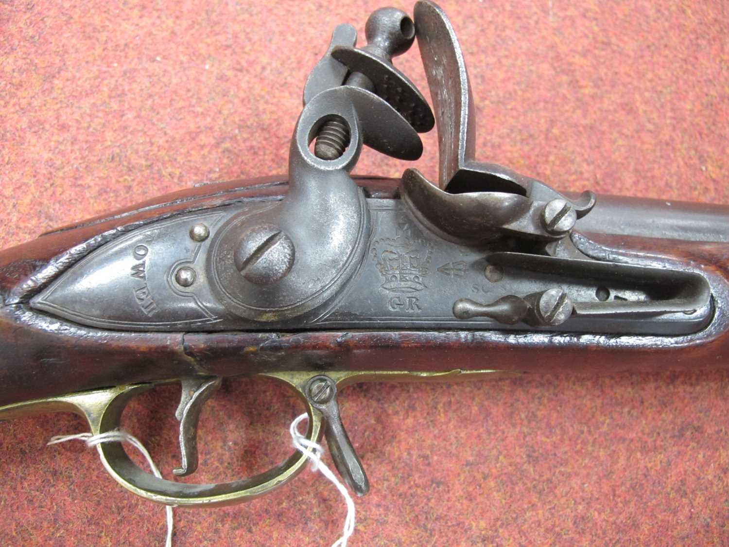 British India Pattern Circa 1810 'Brown Bess' Flintlock Musket, marked 'Tower' with 'GR' crown - Image 16 of 17