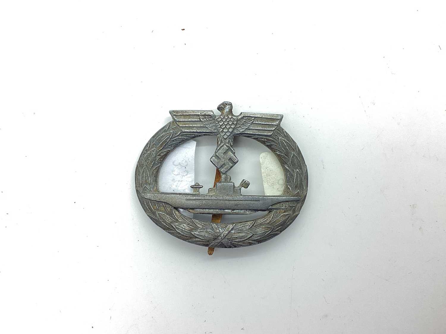 WWII Third Reich German Kriegsmarine U Boat War Badge. Due to the nature of these items we