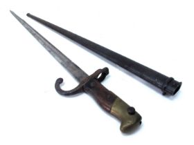 Scarce Ulster Volunteer Force (UVF) Marked French Model 1874 Sword Bayonet with Scabbard,