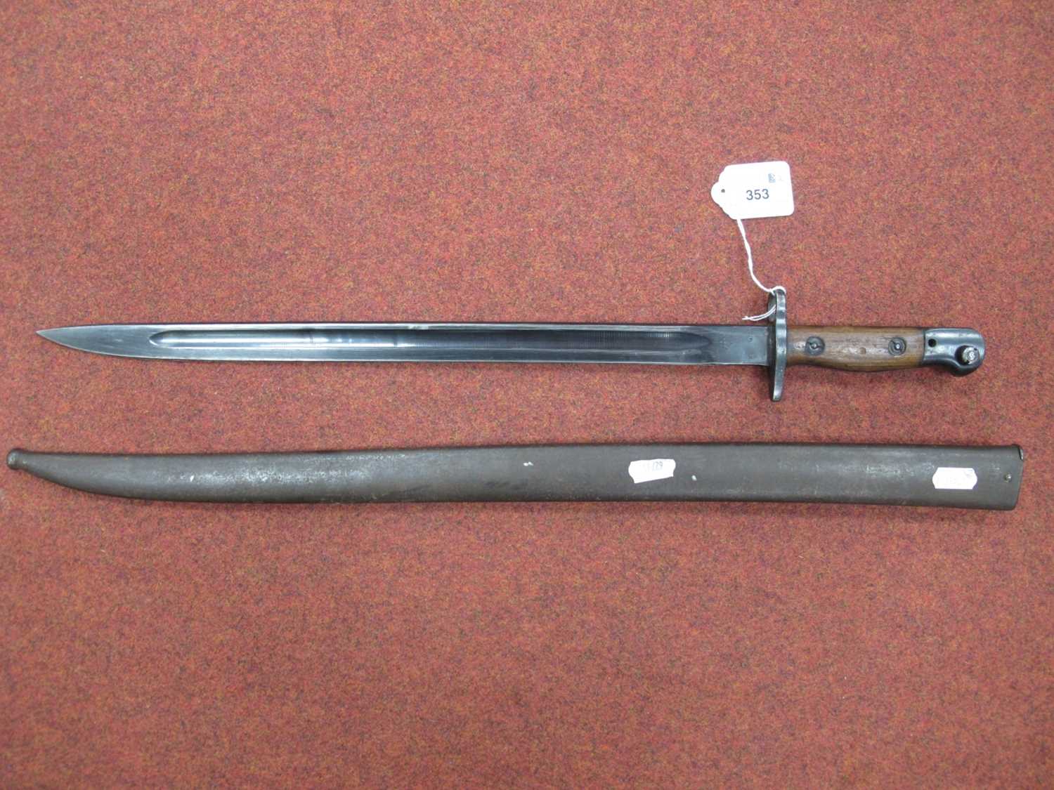 WWII Australian 1907 Pattern Bayonet, with various marks on blade including Year '42', - Image 9 of 11