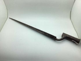 Late XVIII Century East India Company Socket Bayonet, with East India Company Quartered Heart