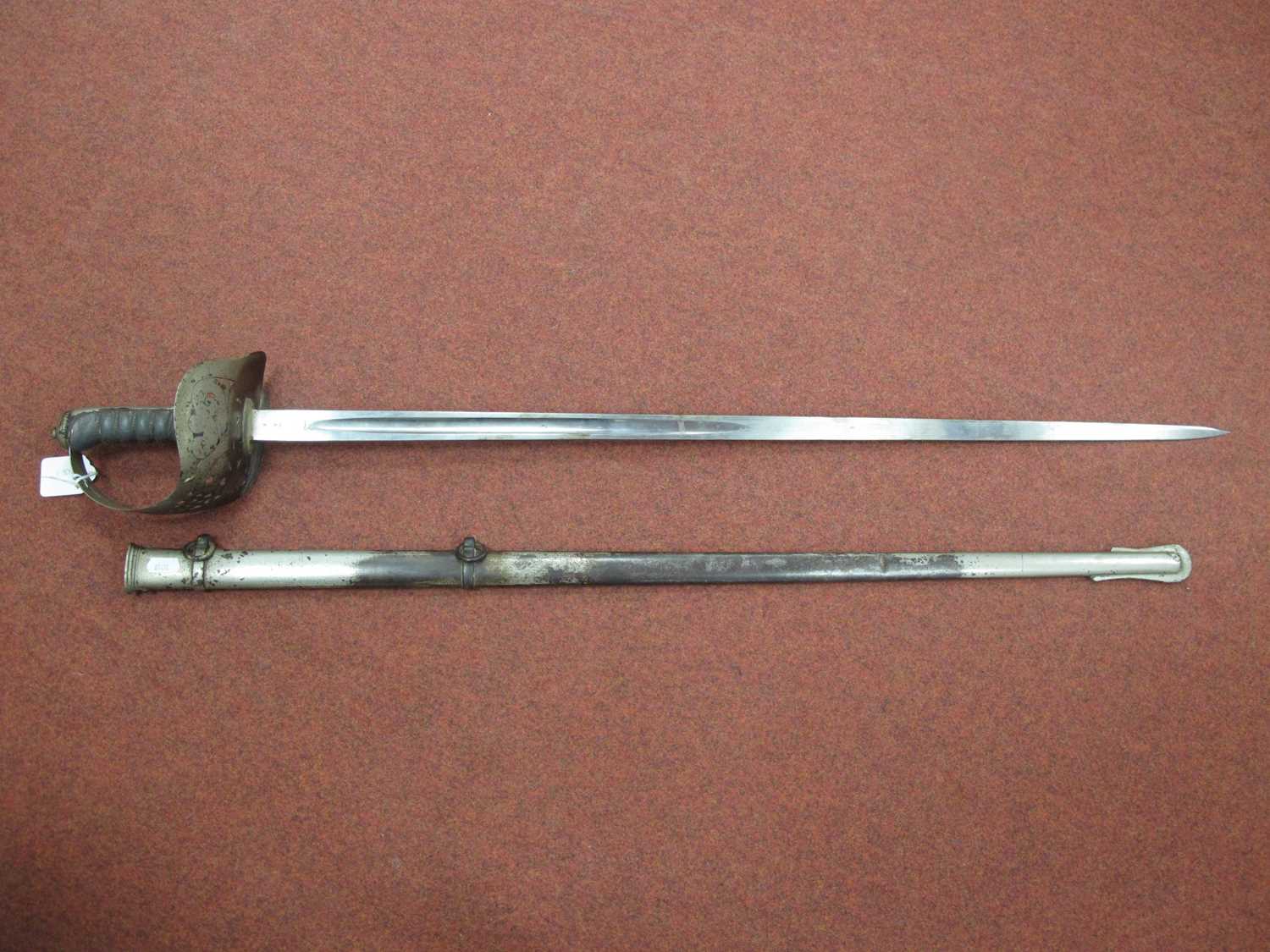 Second Boer War/WWI British Pattern 1897 Infantry Sword, with 'VR' Royal Cypher integrated into - Image 11 of 19