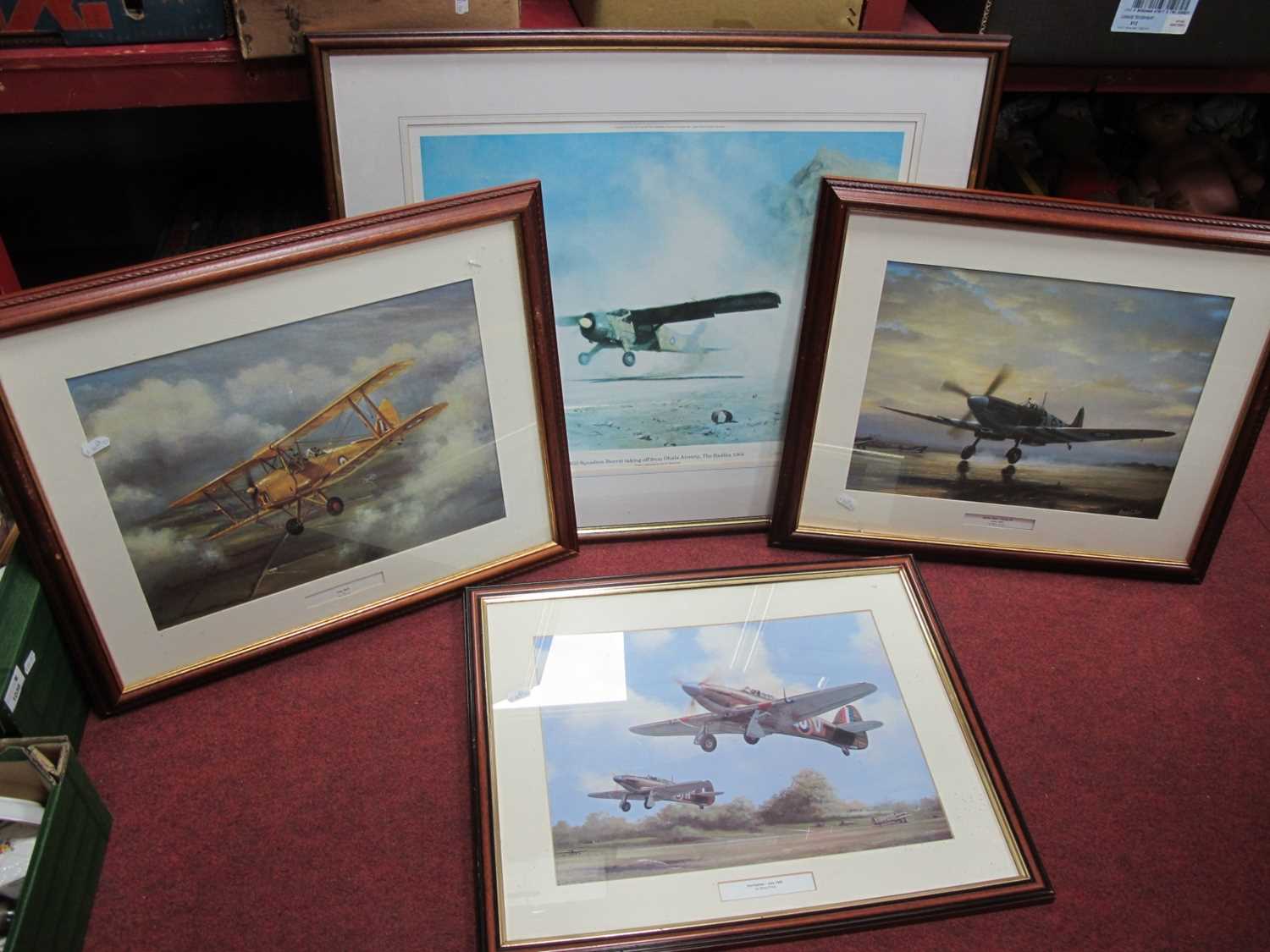 David Shepherd, '656 Squadron' colour print, pencil signed, 38.5 x 51cm, another signed limited