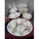 Minton "Marlow" Part Dinner Service, approximately forty-five pieces.