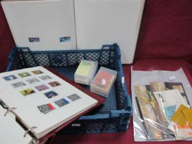 Stamps; A collection of Great Britain stamps ranging from engraved Queen Victoria issues to modern