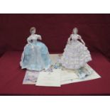 Royal Worcester Figurines 'The First Quadrille' and 'The Belle of The Ball' each limited edition