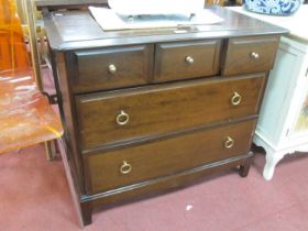 Stag Mahogany Chest of Drawers, with two short, and two long drawers.